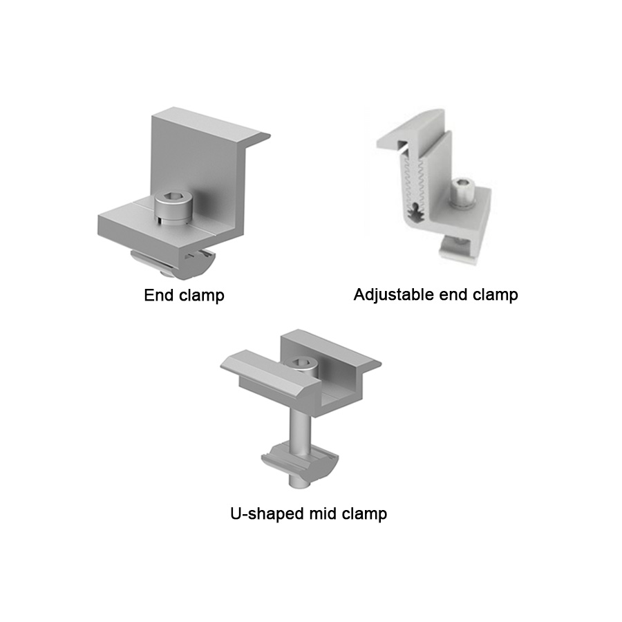 Solar Panel Clamps / End Mid PV Panel Clamps