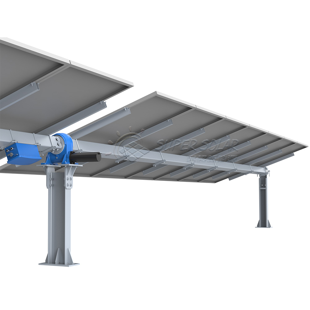 Single axis tracker solar power tracking system