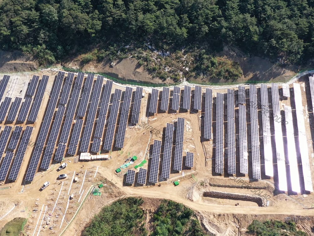 Coreia do Sul 3.6MW Sistema solar no solo