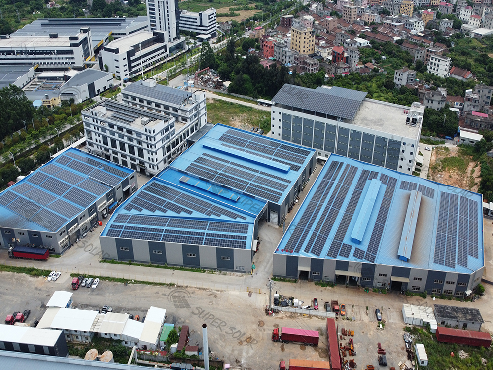 China 2.2MW Sistema de energia solar de telhado de metal