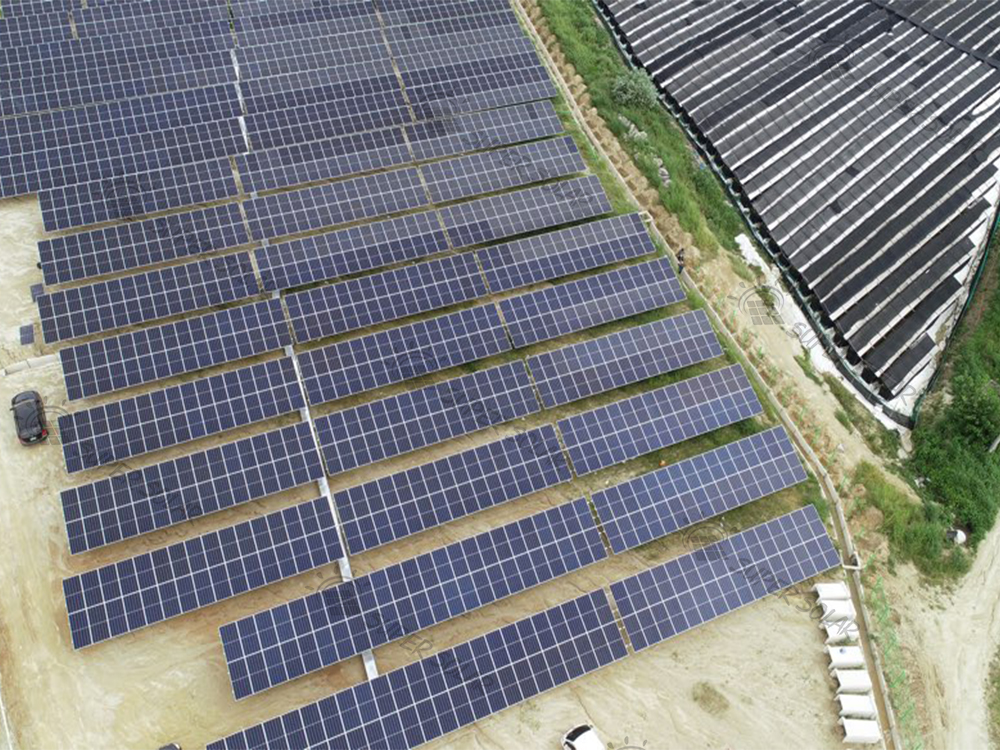 كوريا الجنوبية 1MW تثبيت أعمدة الركamation على الأرض