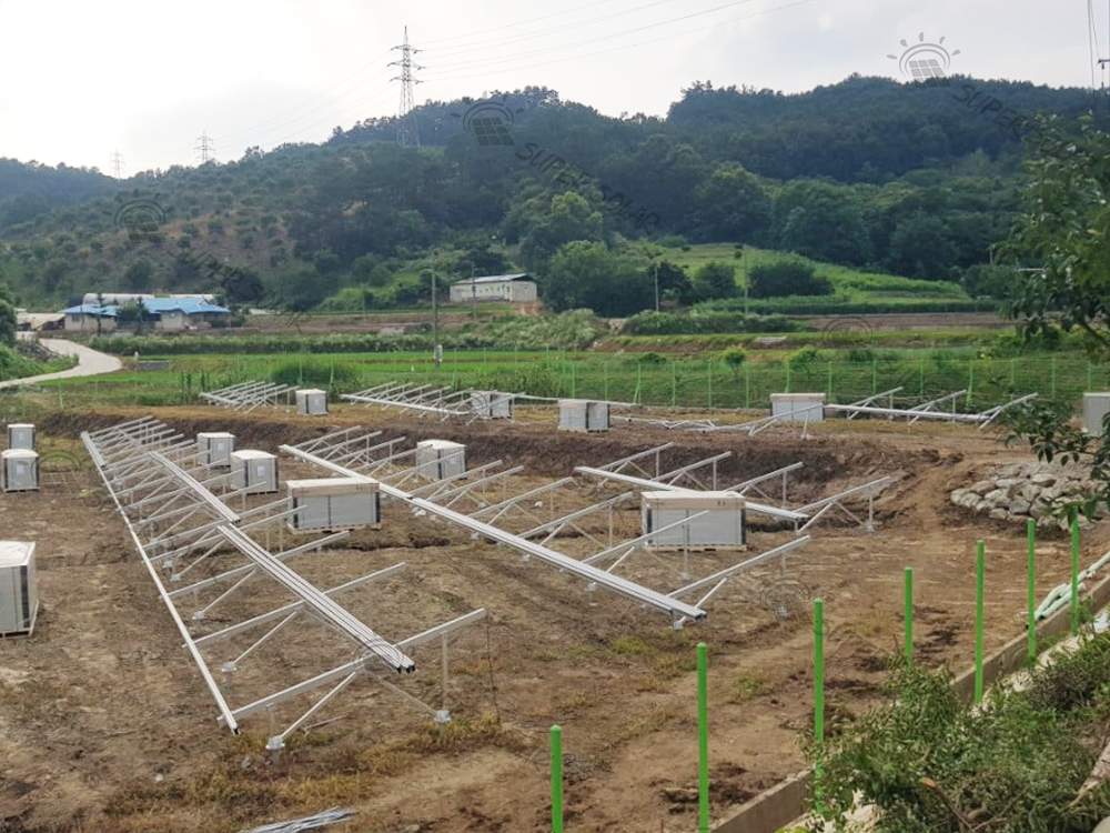Coreia do Sul 20kW Sistema solar no solo