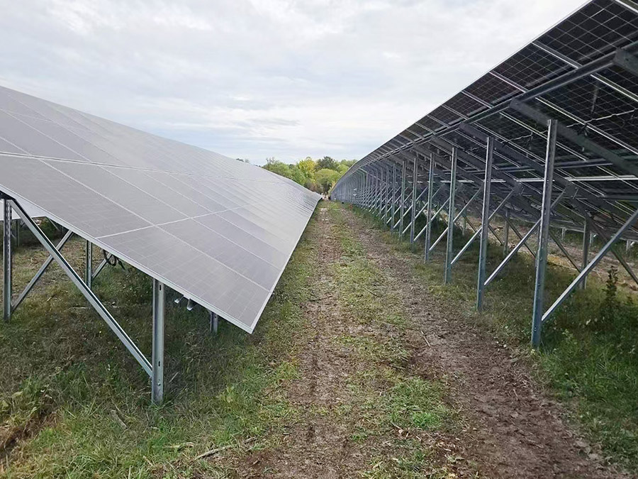 Ground-mounted solar farm in Southeast Asia