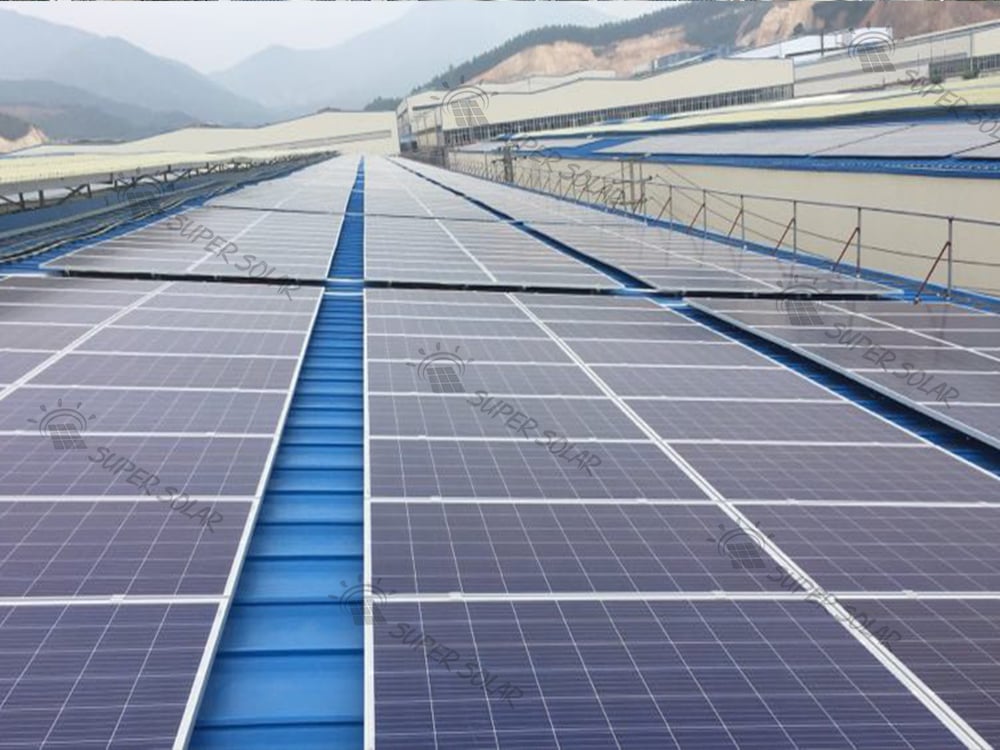 China 11MW Metall-Dach Solaranlage