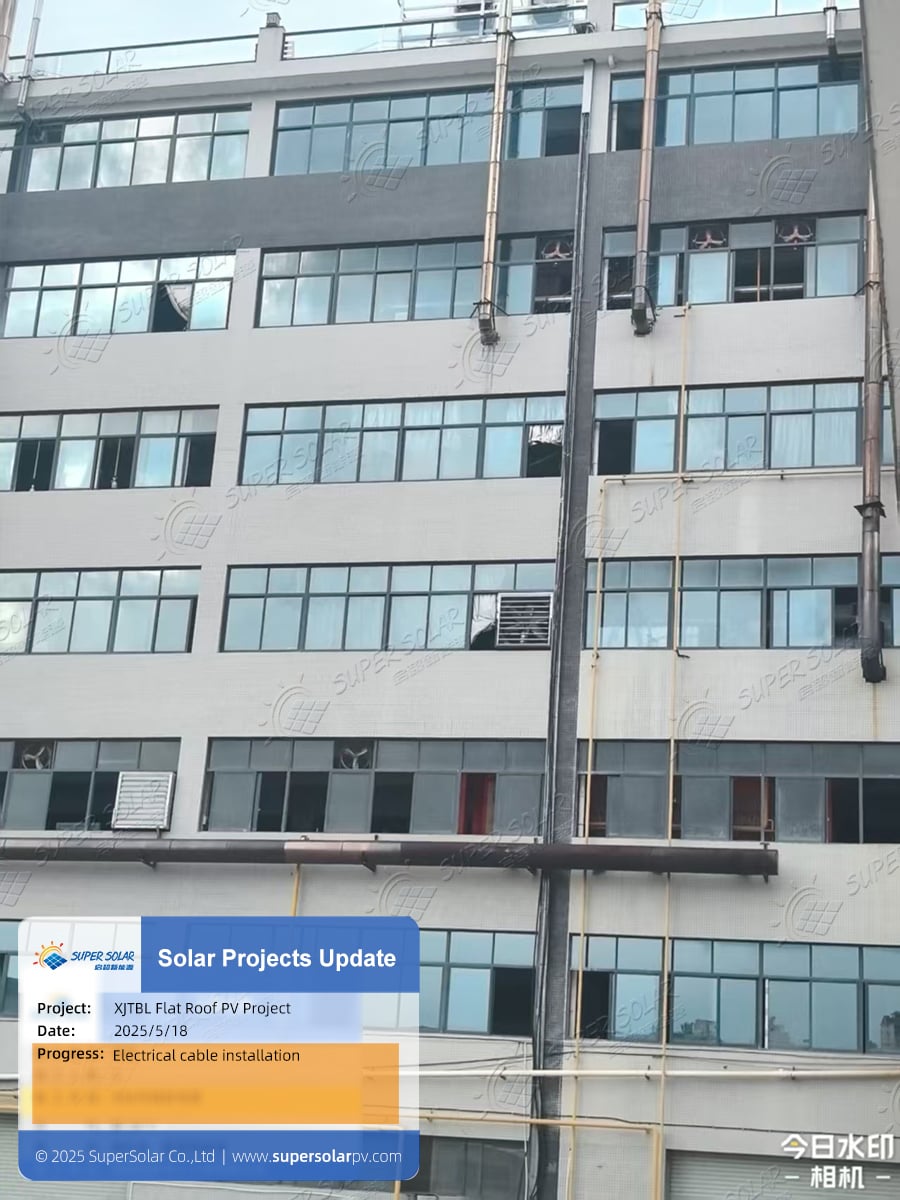 Flachdach-Solarpanele