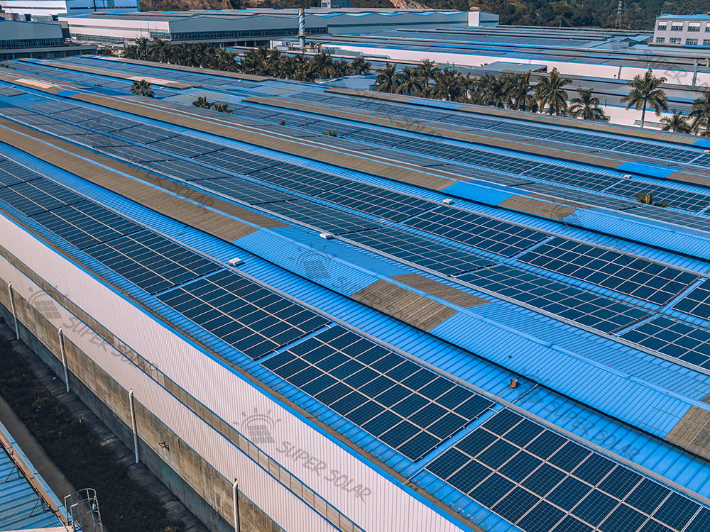 China 11MW Metall-Dach Solaranlage