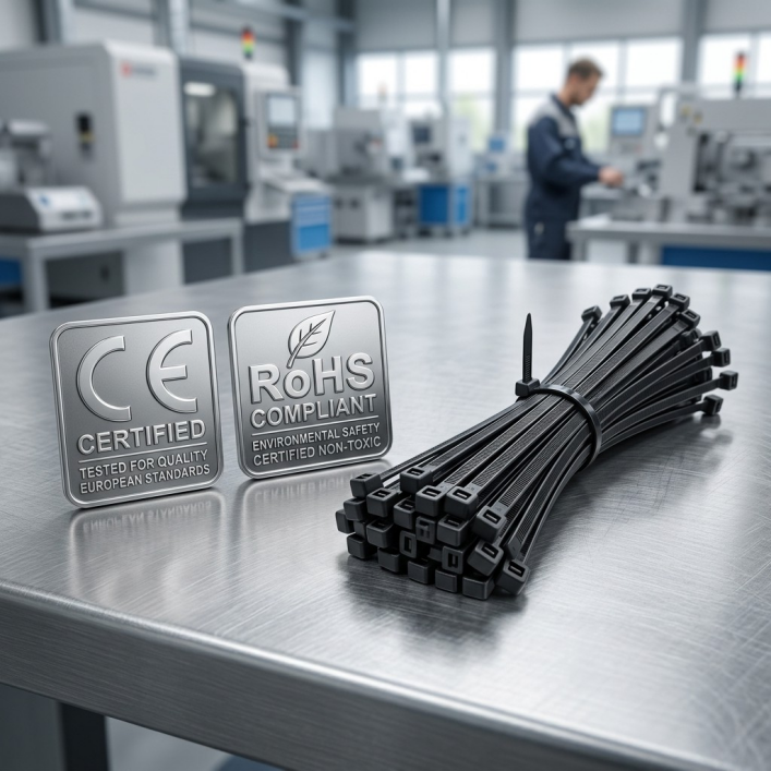 Navigating CE and RoHS Compliance for Cable Ties in Global Markets