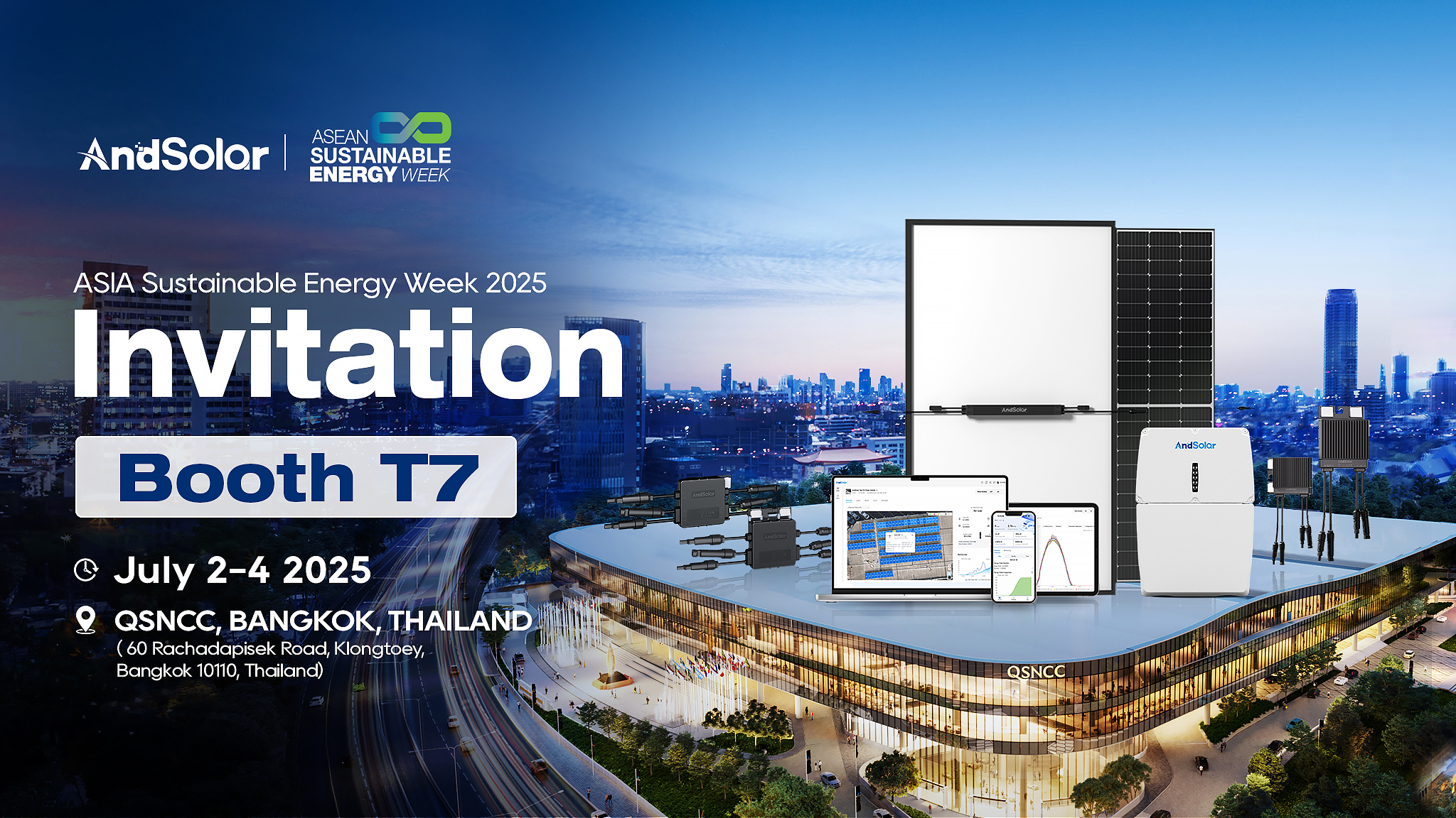 พบกับ AndSolar ที่ ASEW 2025 ในกรุงเทพฯ