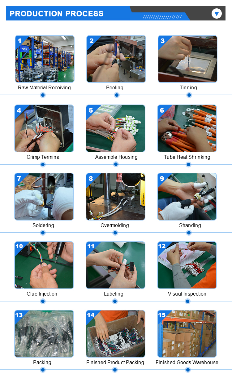 Customized UL11267 #20 Solar Connector Copper Lug SC70-8 Terminal Wireless Assembly Solar Photovoltaic Wire Harness Electronic