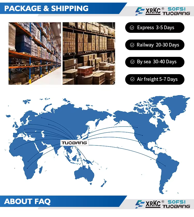 Packaging & shipping specifications