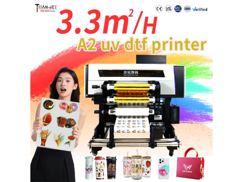 A2 UV DTF Double Lamination Printer – High Stability Machine for Custom Logo & Packaging Label