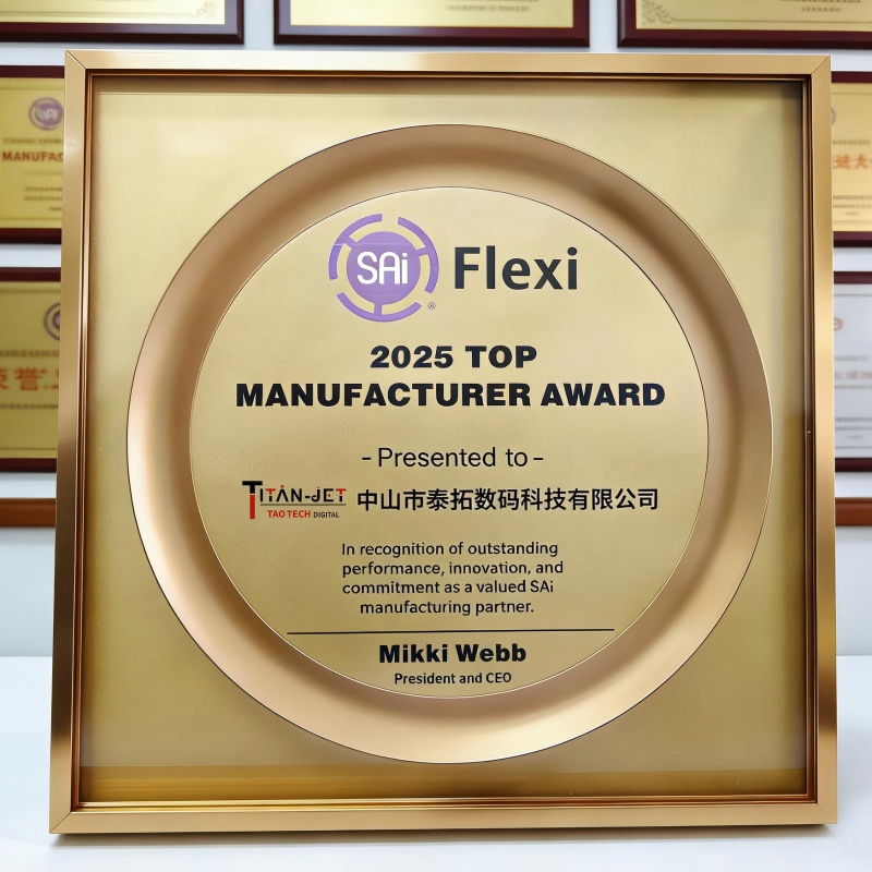 Taotech Digital Wins Flexi 2025 Outstanding Manufacturer Award, Pioneering the Future of UV DTF Printing