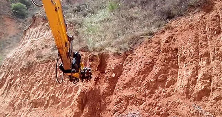 Example of Mudstone and Sandstone Milling by Drum Cutter