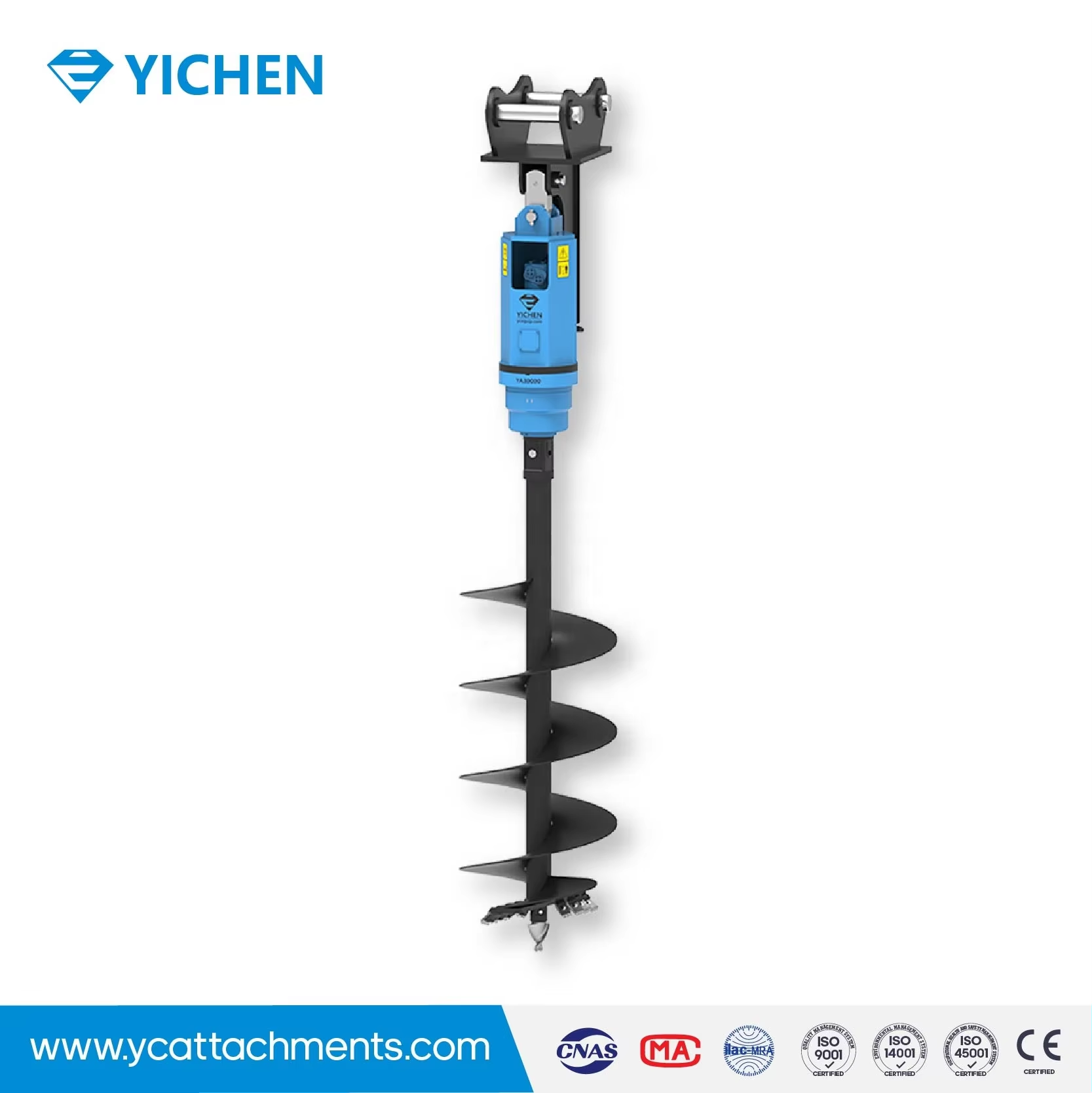Excavator Mounted Auger Drill – Heavy-Duty Drilling Attachment for Construction & Site Work​