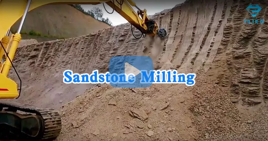 Sandstone Milling by Drum Cutter