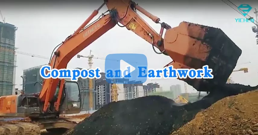 Compost and Earthwork by Screening Bucket