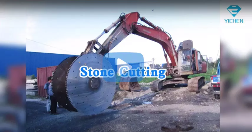 Stone Cutting by Rock Saw
