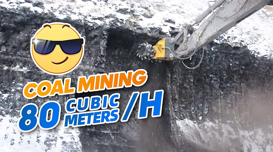 Trommelkutter minerer kull effektivt, 80 kubikkmeter per time！