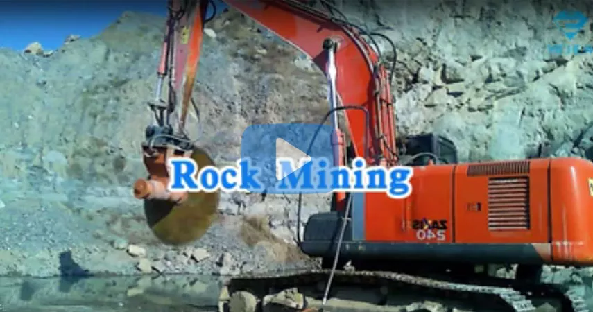 Rock Mining by Rock Saw