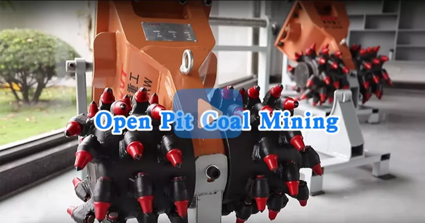 Open Pit Coal Mining by Drum Cutter