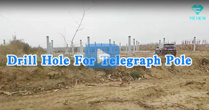 Drill Hole For Telegraph Pole by Auger