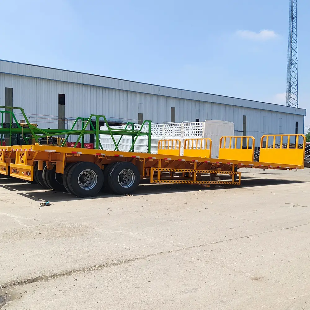 2 Axle Drop Side Cargo Wall Semi Trailer