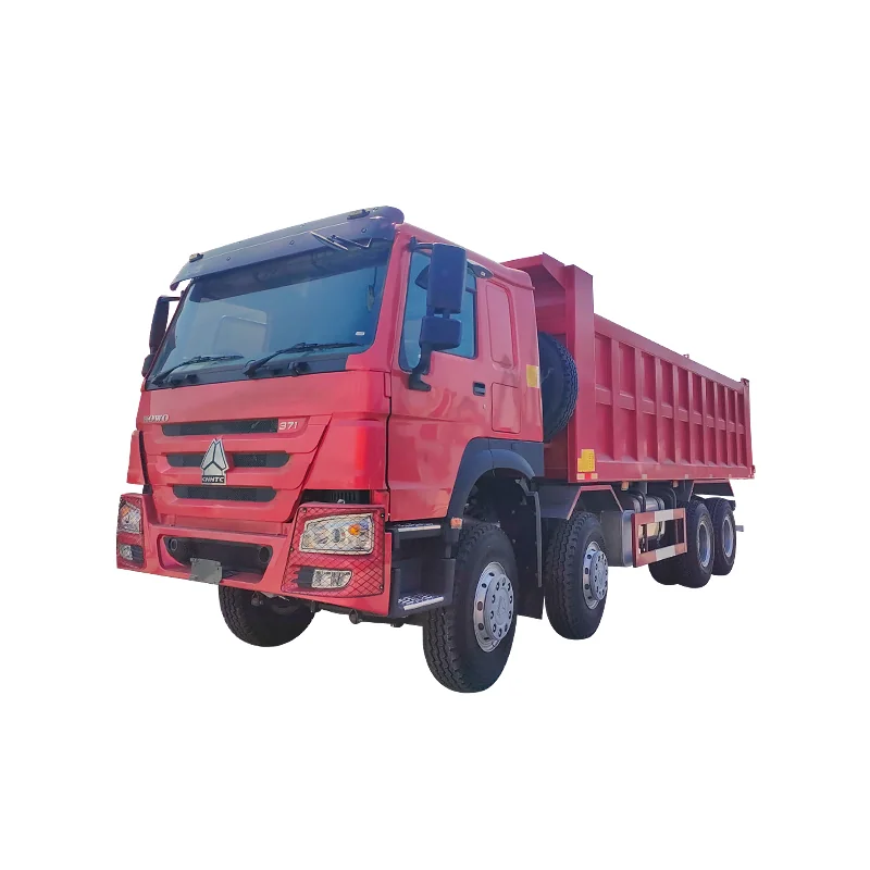 Red Sinotruk Howo 8x4 371HP Dump Truck