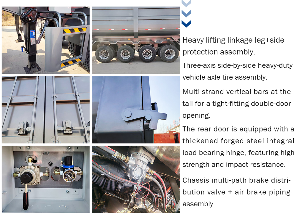 4 axle dump trailer details