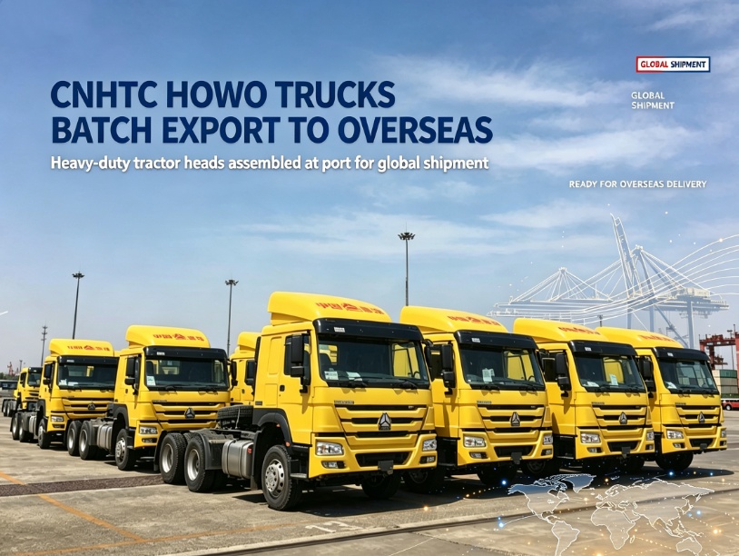 Chengda Group Ships Another Batch of Howo 6x4 Tractor Trucks and Semi-Trailers to Kenya