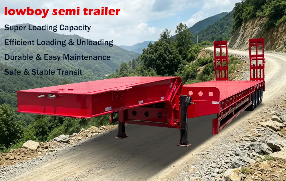4 axle lowbed trailer for sale.webp
