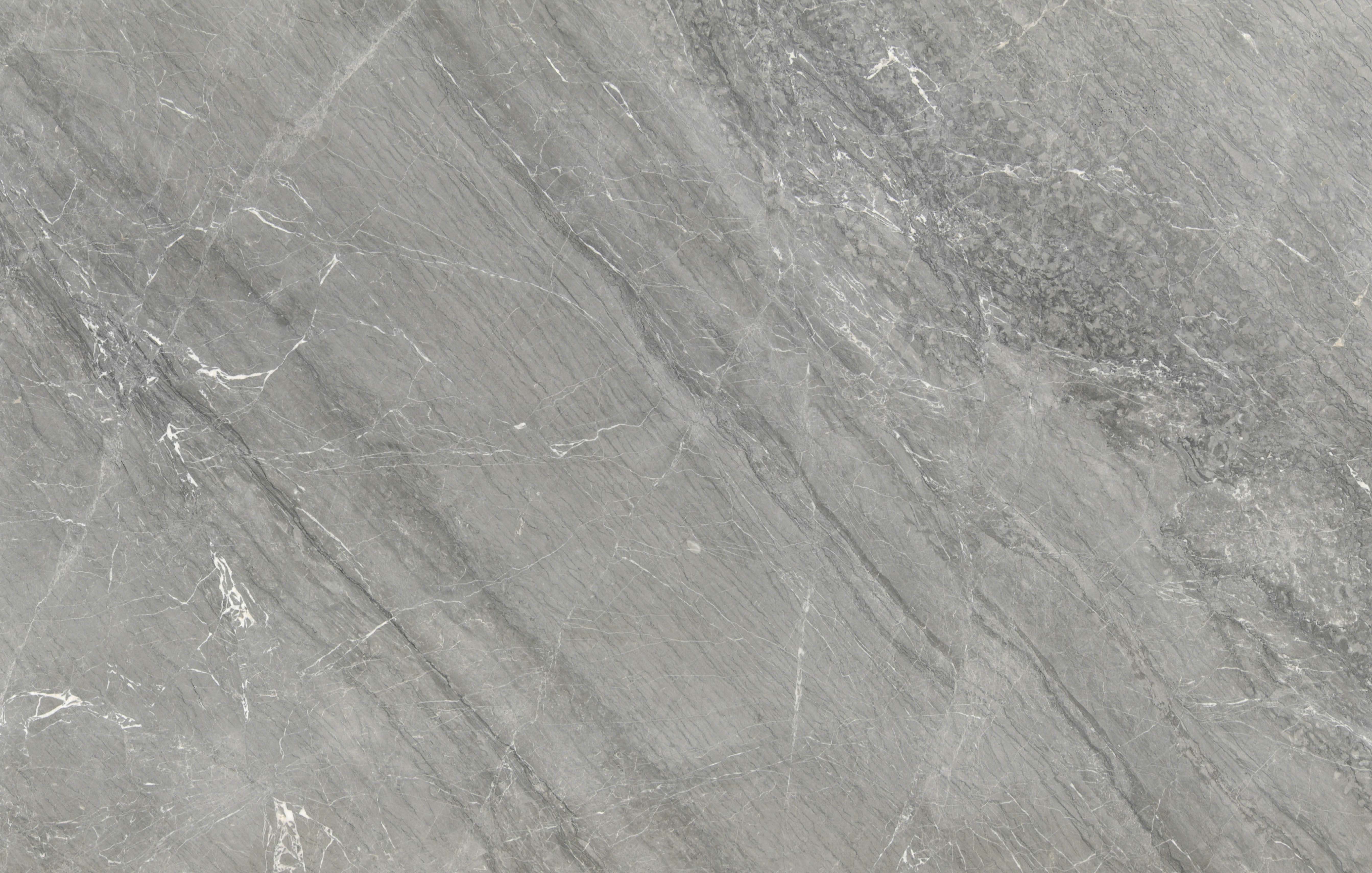 Fantacy Grey Gris Piedra Natural Mármol con Venas Grises y Patrón Blanco