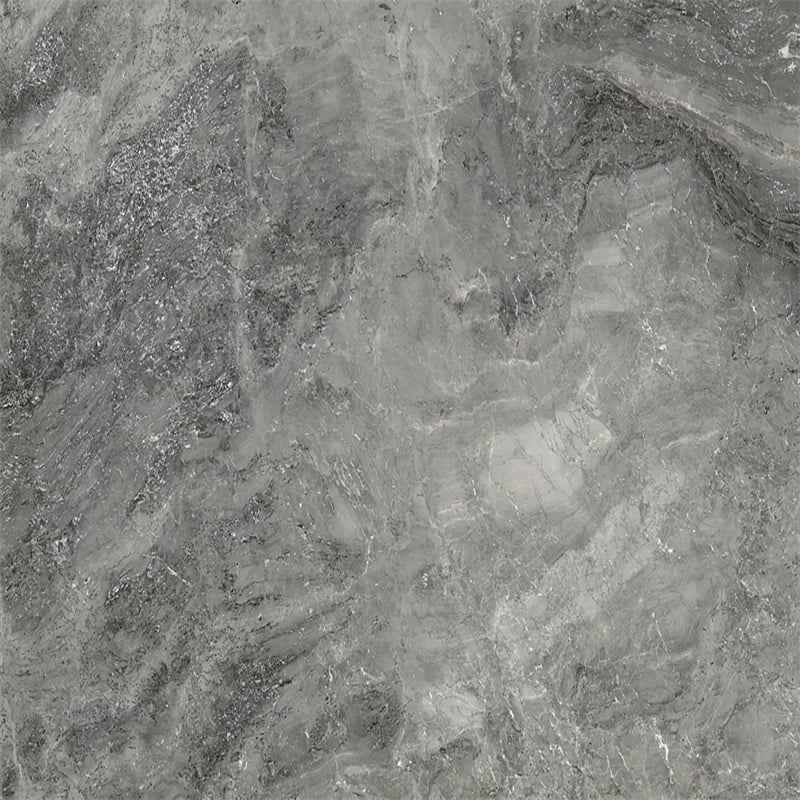 Interstellar Grey Harmaa Luonnonkivi Marmori Epäsäännöllisellä Täplikällä Tekstuurilla & Hopeanharmailla Täplillä