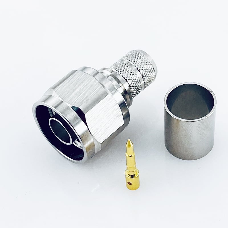 Which RF connectors comply with international telecom equipment specs?