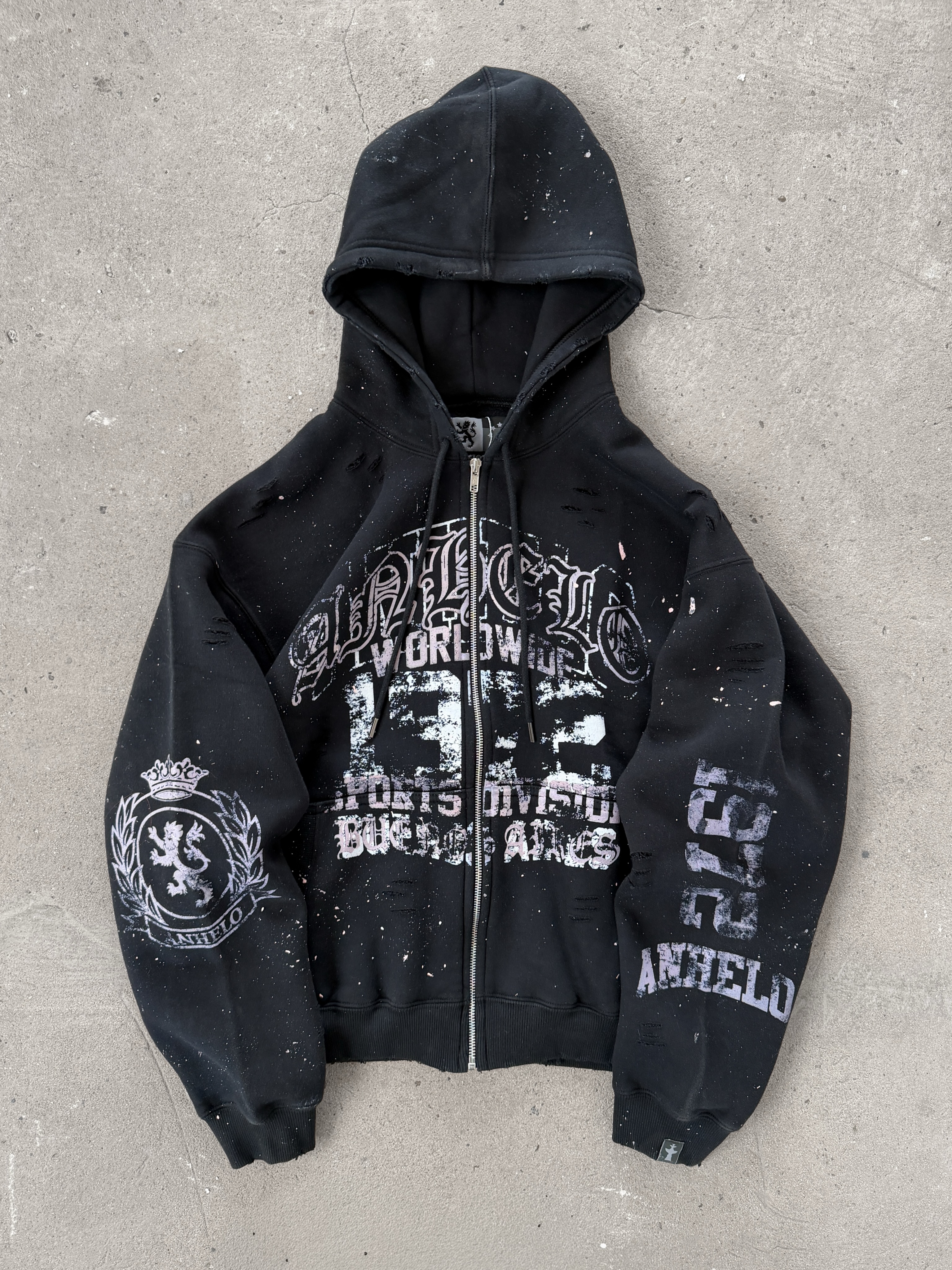 Premium Vintage Distressed Hoodies for Custom Menswear Manufacturing