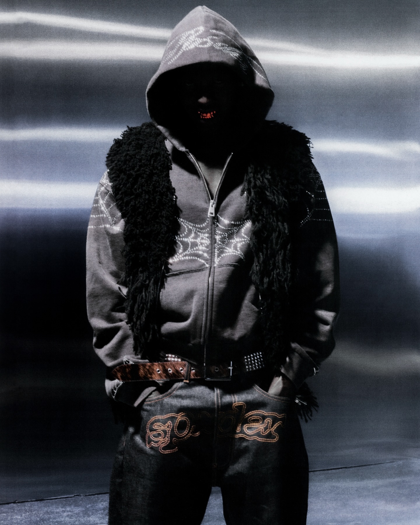 Spider Hoodie Rhinestone – Premium Custom Men’s Streetwear