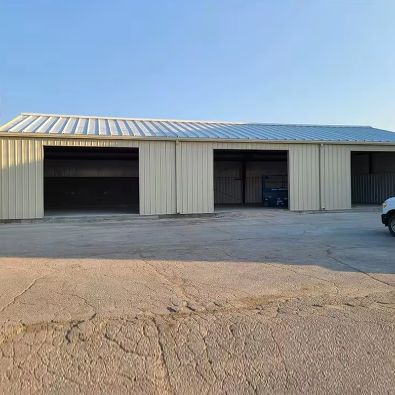 Industrial-Style Prefabricated Steel Structure Space Frame for Poultry Cow Shed Farm Building or Workshop