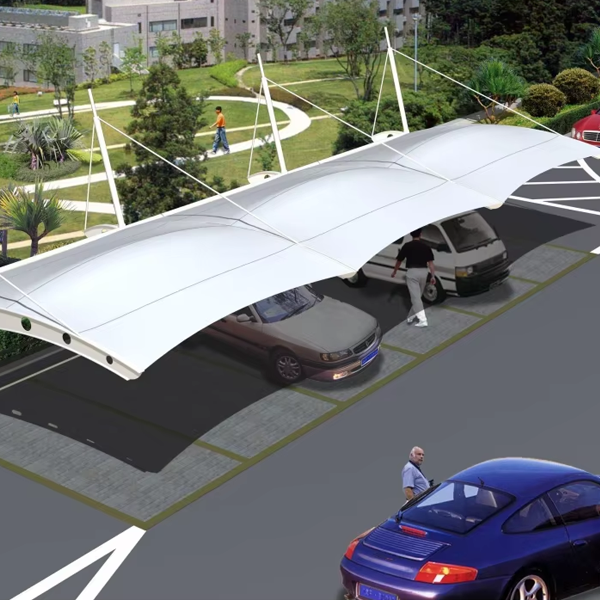 High Quality Modern Tennis Court Canopy Outdoor Stable Architectural Tensile Membrane Structure Gyms Halls Made China-PVDF PTFE