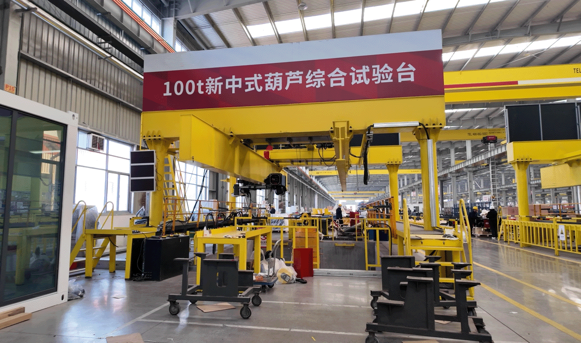 Electric hoist test bench