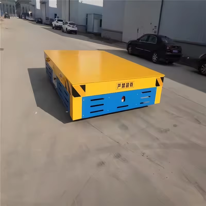 Battery Electric Trackless Steerable Flat Transfer Cart