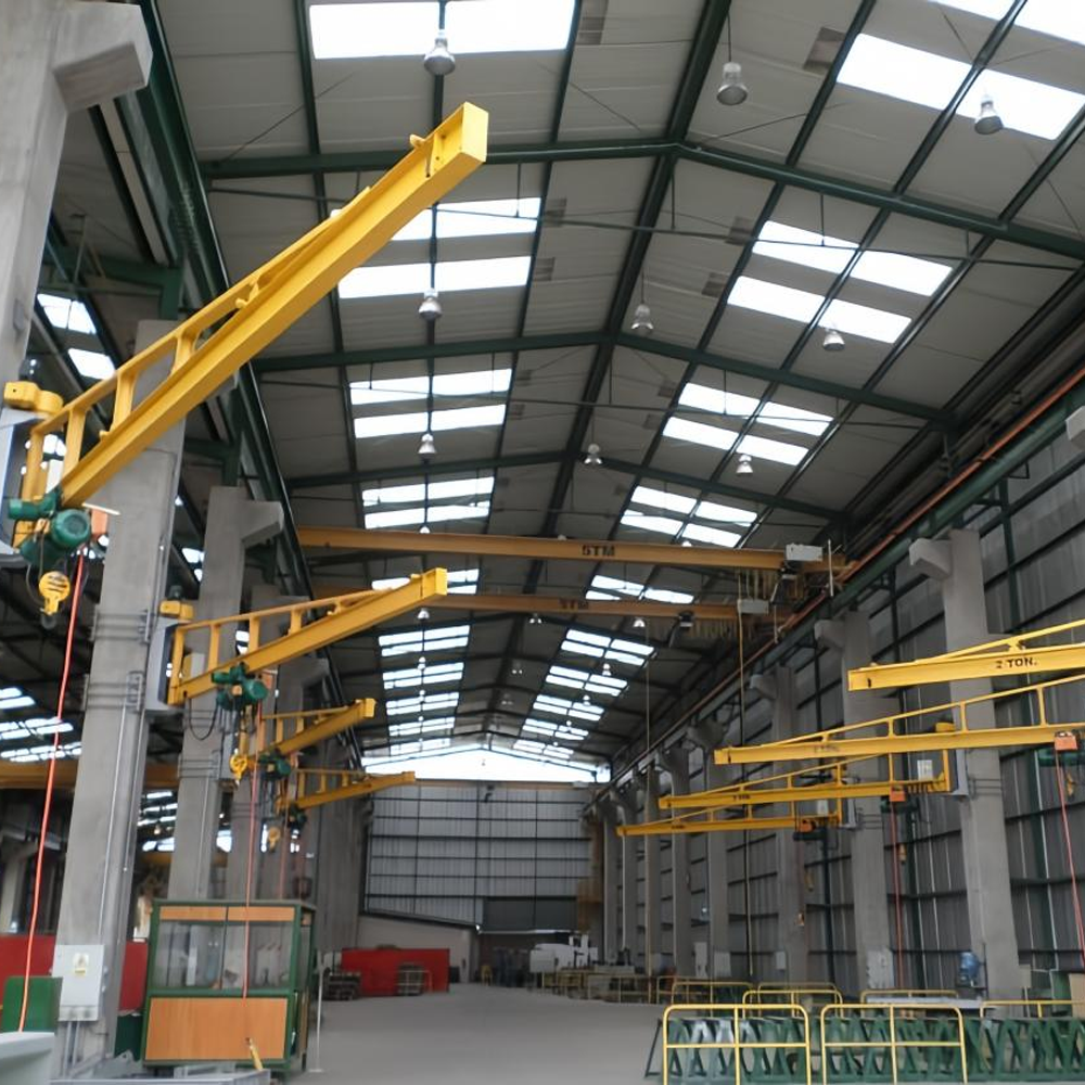 1T Electric Lift Wall Type Jib Crane with Chain Hoist