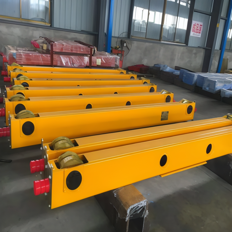 The lifting beam of the pulley block of the end component of the crane vehicle
