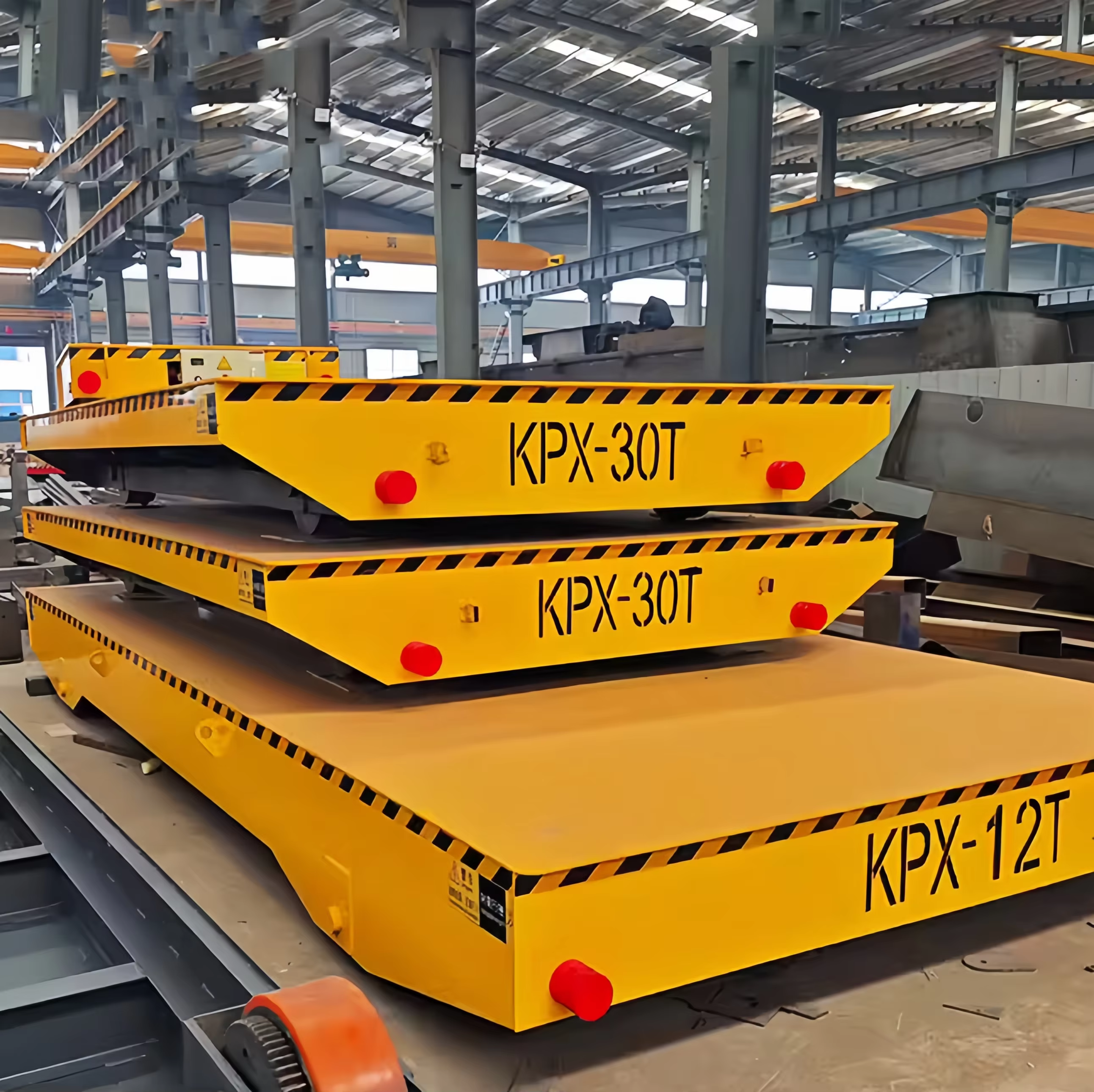 Battery Electric Trackless Steerable Flat Transfer Cart