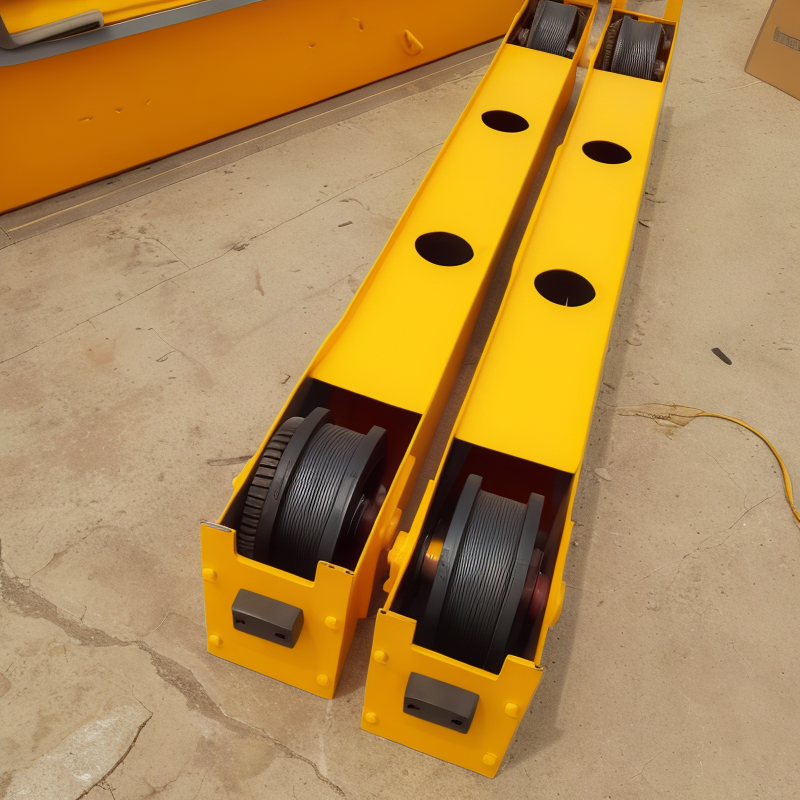 The lifting beam of the pulley block of the end component of the crane vehicle