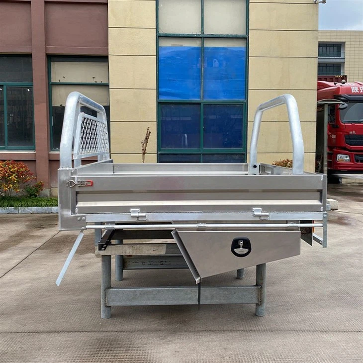 Raw Finish Heavey Duty Aluminium UTE Tray for Dual Cab
