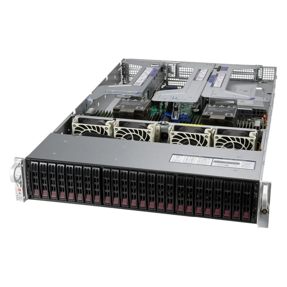 Ultra SuperServer SYS-220U-TNR 2U Ultra with 24 NVMe/SAS/SATA bays, 8 PCIe slots