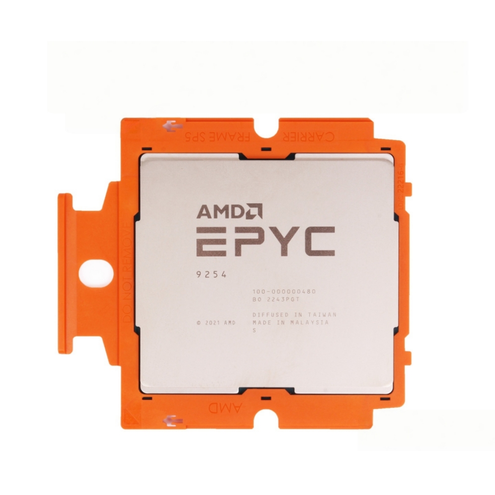 AMD EPYC 9254 Server Processor: 24-Core/48-Thread Zen 4 CPU with 128MB L3 Cache, PCIe 5.0 & DDR5-4800 Support for High-Density Virtualization and Cloud Infrastructure