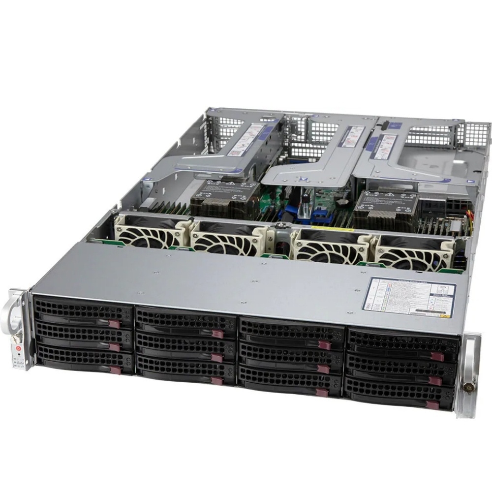 Ultra SuperServer SYS-620U-TNR 2U Ultra with 12 NVMe/SAS/SATA bays and 8 PCIe slots