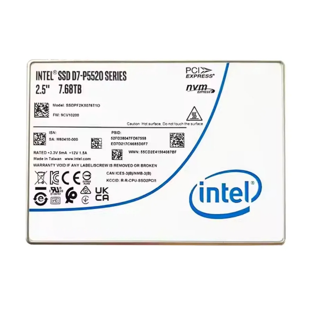 The D7-P5520 is a high-performance PCIe 4.0 SSD designed for standard endurance and read-intensive workloads.