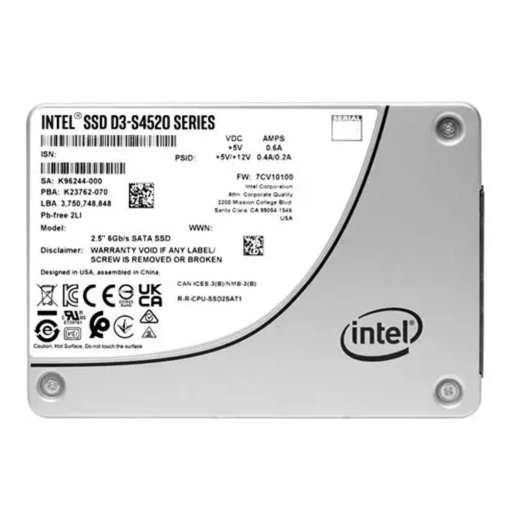Enterprise SSD D3-S4520, Stable and Efficient, Ideal for Data Center and Server Storage Upgrade