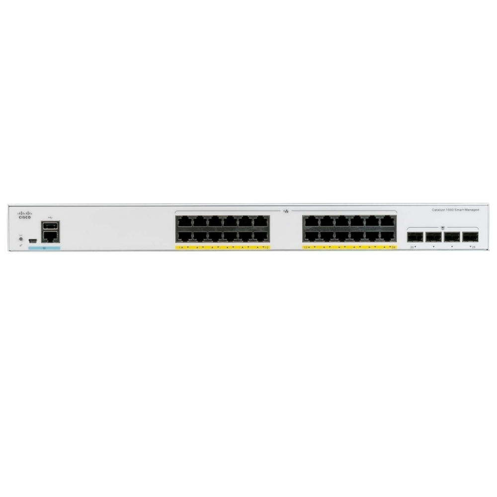 C1000-24P-4X-L Gigabit Ethernet Switch - 24-Port PoE+ L2 Managed Enterprise Access Switch